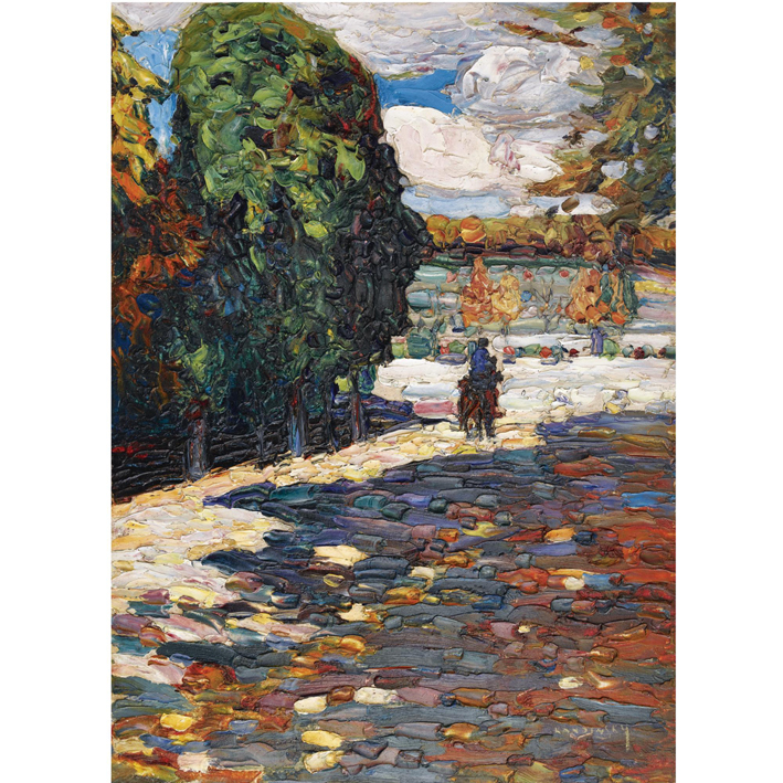  瓦西里·康丁斯基 wassily kandinsky ——公园与骑士